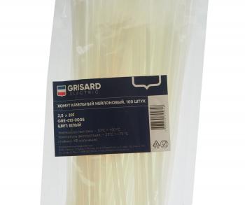 74 р. Хомут-стяжка 200х2.5 пластик белый (100шт.) GRISARD ELECTRIC GRISARD ELECTRIC gre-010-0005  с доставкой в г. Майкоп. Увеличить фотографию 2