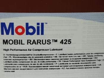 18 399 р. Масло компрессорное RARUS 425 20л MOBIL MOBIL 127691  с доставкой в г. Майкоп. Увеличить фотографию 2