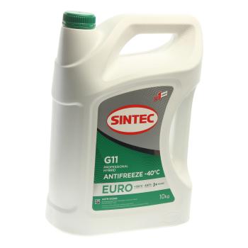 2 399 р. Антифриз зеленый -40C 10кг G11 Euro SINTEC SINTEC 990571  с доставкой в г. Майкоп. Увеличить фотографию 1
