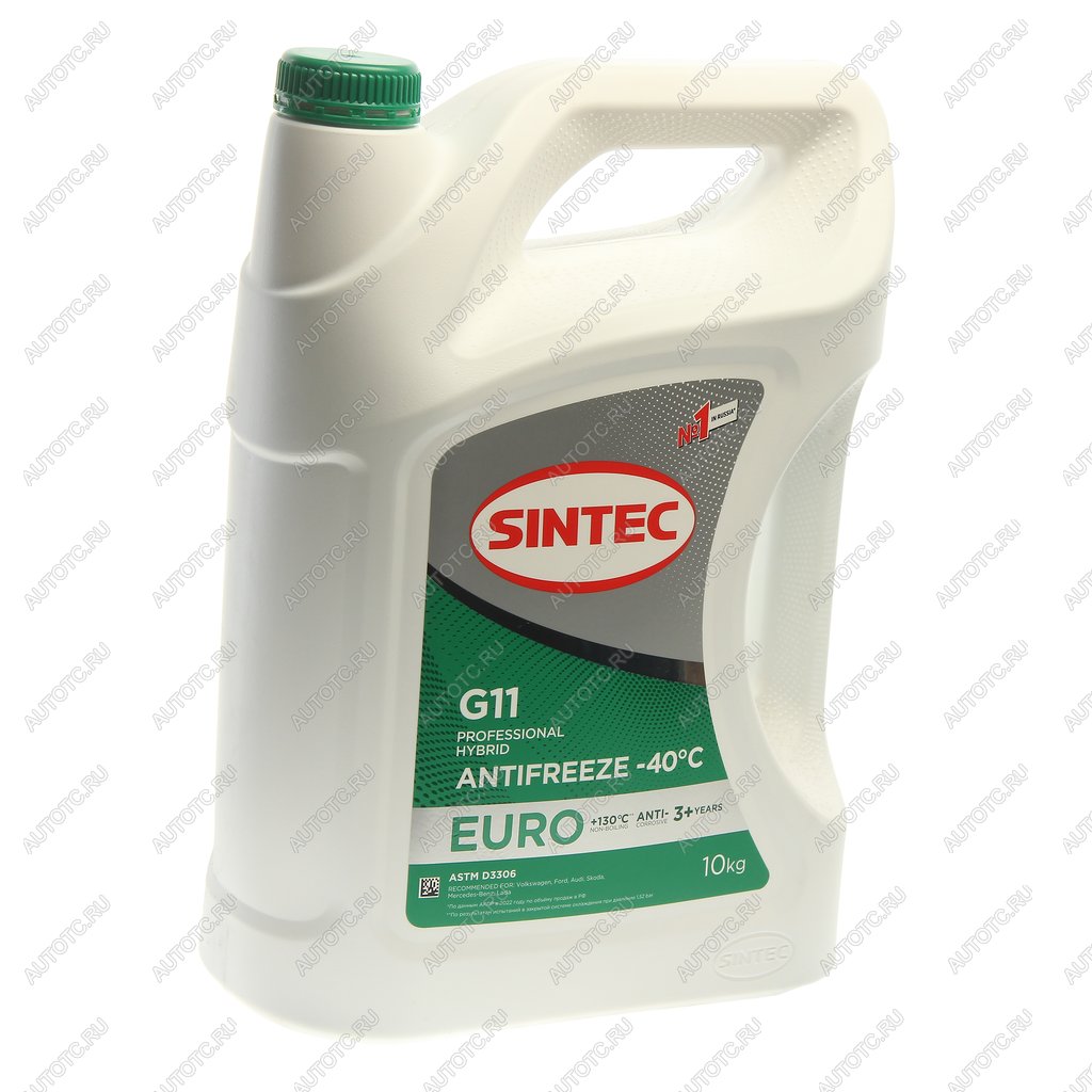 2 399 р. Антифриз зеленый -40C 10кг G11 Euro SINTEC SINTEC 990571  с доставкой в г. Майкоп