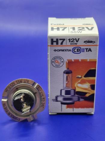 299 р. Лампа галогенная H7 12V 6055W Px26d ФОРМУЛА СВЕТА 4603768602477  с доставкой в г. Майкоп. Увеличить фотографию 8