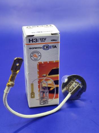 229 р. Лампа автомобильная H3 12V 55W PK22S галогенная для легковых автомобилей ФОРМУЛА СВЕТА 4603768602521  с доставкой в г. Майкоп. Увеличить фотографию 8