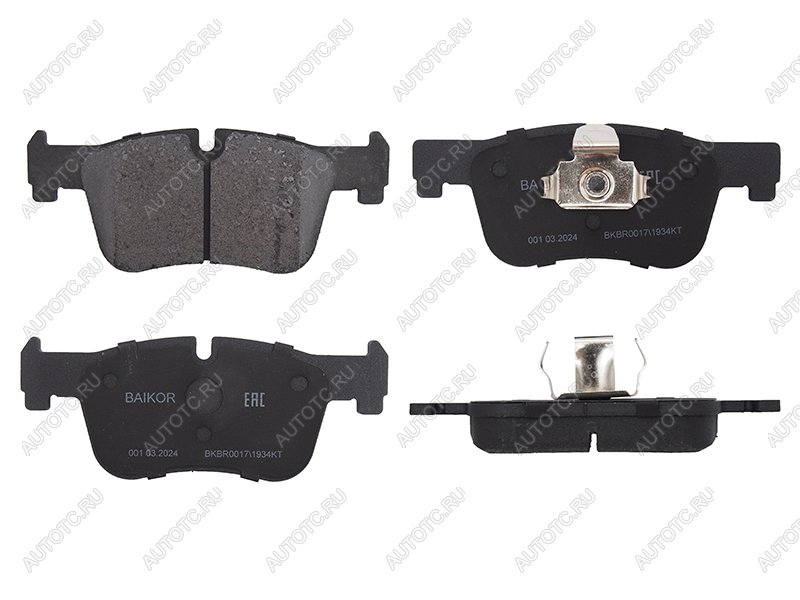 1 299 р. Колодки тормозные перед BMW 1 F20F21 10-3 F30F31F34F80 11-4 F32F33F82F83 13- BAIKOR BKBR0017  с доставкой в г. Майкоп