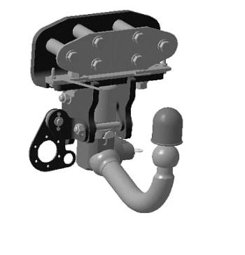 Фаркоп Bosal-Oris Lexus LX570 J200 1-ый рестайлинг (2012-2015) (стальной с порошковым покрытием, шар V (A40V, W5))