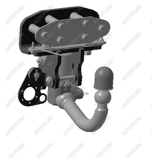 30 549 р. Фаркоп Bosal-Oris Lexus LX570 J200 дорестайлинг (2007-2012) (стальной с порошковым покрытием, шар V (A40V, W5))  с доставкой в г. Майкоп