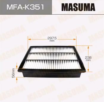 759 р. Фильтр воздушный SSANGYONG Actyon (09-),Kyron (09-),Actyon Sports (09-) (D2027) MASUMA MASUMA mfa-k351  с доставкой в г. Майкоп. Увеличить фотографию 1