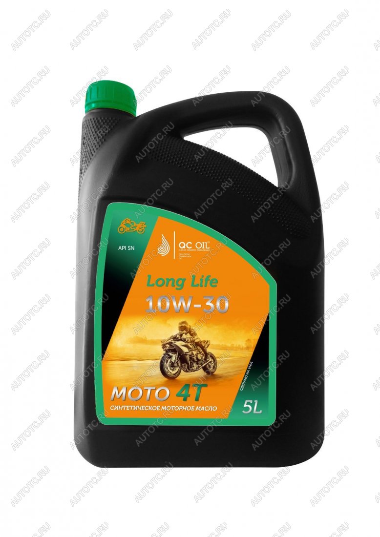 9 449 р. Моторное масло 10W-30 МОТО 4Т QC OIL Long Life синтетическое плакирующее, канистра 5л QC OIL qcllm10w30s5  с доставкой в г. Майкоп