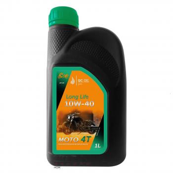 3 269 р. Моторное масло 10W-40 МОТО 4Т QC OIL Long Life полусинтетическое плакирующее, канистра 1л QC OIL qcllm10w40p1  с доставкой в г. Майкоп. Увеличить фотографию 1