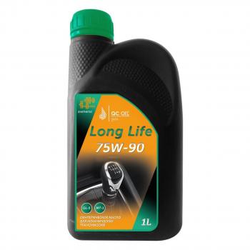 3 799 р. Трансмиссионное масло 75W-90 GL-5 QC OIL Long Life синтетическое плакирующее, канистра 1л QC OIL qcllgl575w90s1  с доставкой в г. Майкоп. Увеличить фотографию 1