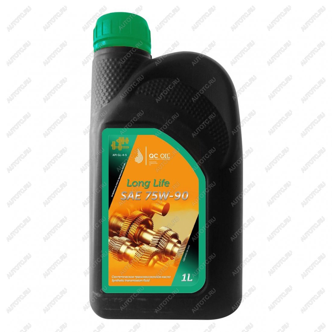 3 899 р. Трансмиссионное масло 75W-90 GL-45 QC OIL Long Life синтетическое плакирующее, канистра 1л QC OIL qcllgl4575w90s1  с доставкой в г. Майкоп