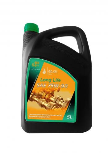 10 949 р. Трансмиссионное масло 75W-90 GL-45 QC OIL Long Life синтетическое плакирующее, канистра 5л QC OIL qcllgl4575w90s5  с доставкой в г. Майкоп. Увеличить фотографию 1