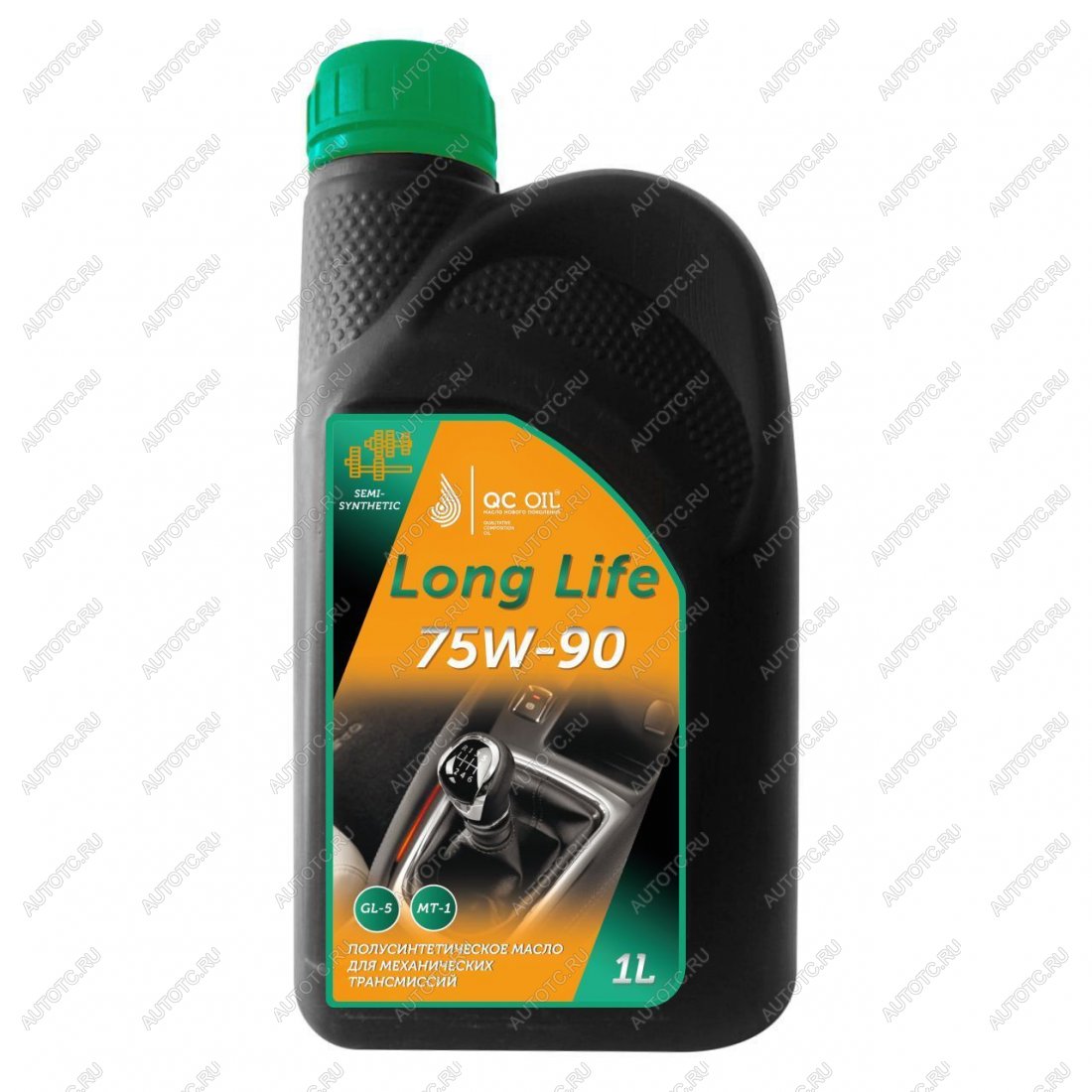 3 599 р. Трансмиссионное масло 75W-90 GL-5 QC OIL Long Life полусинтетическое плакирующее, канистра 1л QC OIL qcllgl575w90p1  с доставкой в г. Майкоп