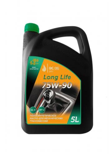 10 249 р. Трансмиссионное масло 75W-90 GL-5 QC OIL Long Life полусинтетическое плакирующее, канистра 5л QC OIL qcllgl575w90p5  с доставкой в г. Майкоп. Увеличить фотографию 1