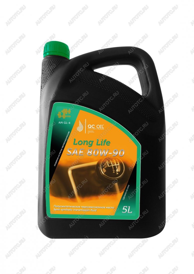9 799 р. Трансмиссионное масло 80W-90 GL-4 QC OIL Long Life полусинтетическое плакирующее, канистра 5л QC OIL qcllgl480w90p5  с доставкой в г. Майкоп
