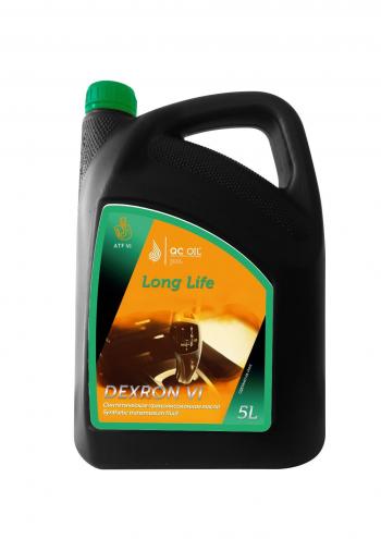 10 249 р. Трансмиссионное масло ATF DEXTRON VI QC OIL Long Life 5л синтетическое металлоплакирующее QC OIL qcllatfdvi5  с доставкой в г. Майкоп. Увеличить фотографию 1