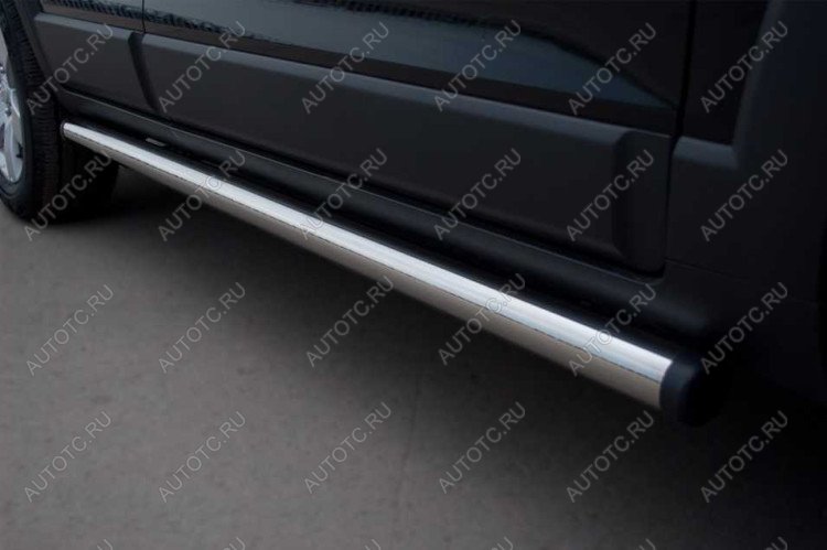 21 649 р. Пороги труба SLITKOFF Chevrolet Niva 2123 дорестайлинг (2002-2008) (d76 мм)  с доставкой в г. Майкоп