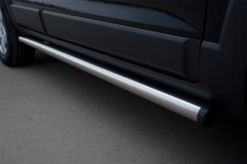Пороги труба SLITKOFF Chevrolet Niva  2123 (2002-2020) дорестайлинг, рестайлинг