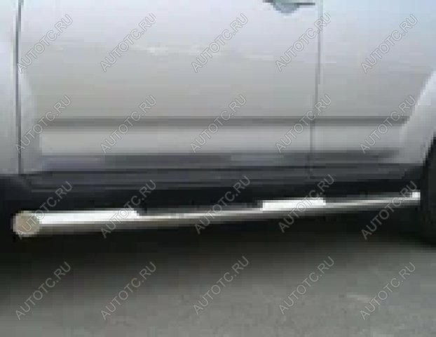 24 549 р. Пороги труба с накладками SLITKOFF  CITROEN C-crosser (2007-2012) (d76 мм)  с доставкой в г. Майкоп