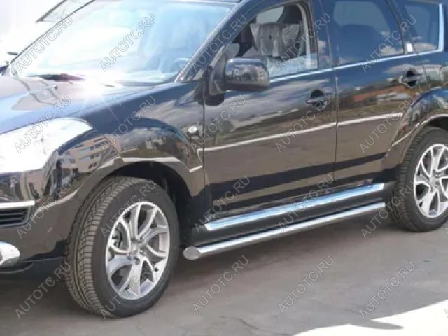 19 999 р. Пороги труба SLITKOFF  CITROEN C-crosser (2007-2012) (d57 мм)  с доставкой в г. Майкоп