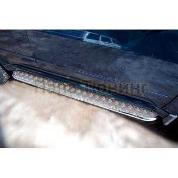 Пороги труба (с листом) SLITKOFF INFINITI JX35 - QX60  L50