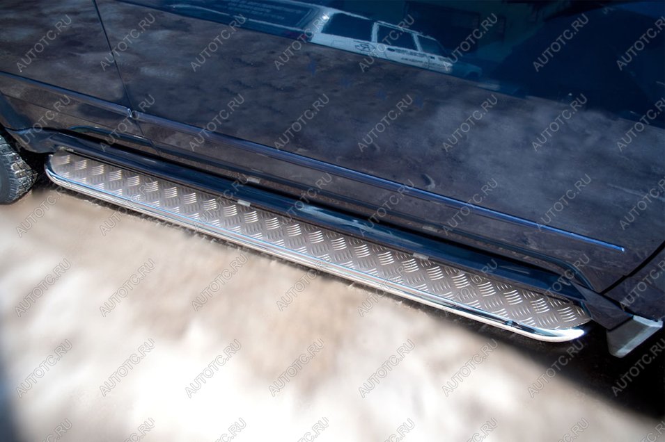 22 499 р. Пороги труба (с листом) SLITKOFF  INFINITI JX35 - QX60  L50 (Лист нержержавейка, профиль нержавейка)  с доставкой в г. Майкоп