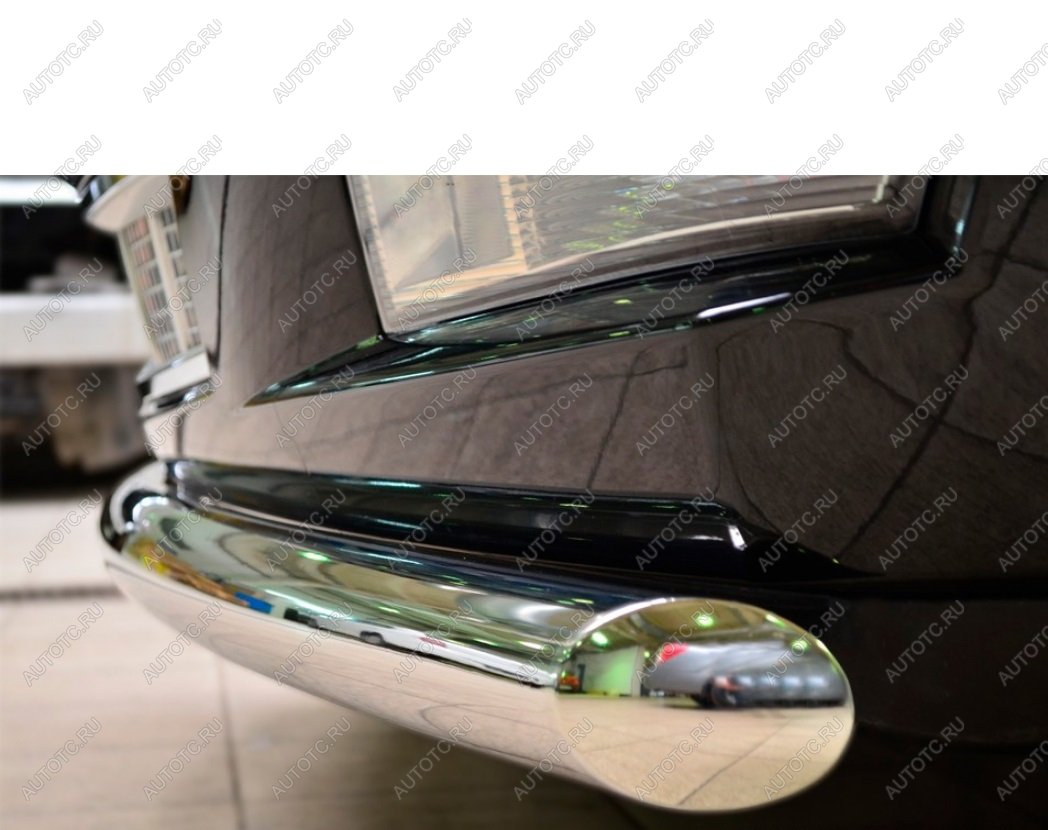 6 649 р. Защита заднего бампера d42мм секция Slitkoff  Renault Kaptur (2016-2020) дорестайлинг (нержавейка полированная)  с доставкой в г. Майкоп