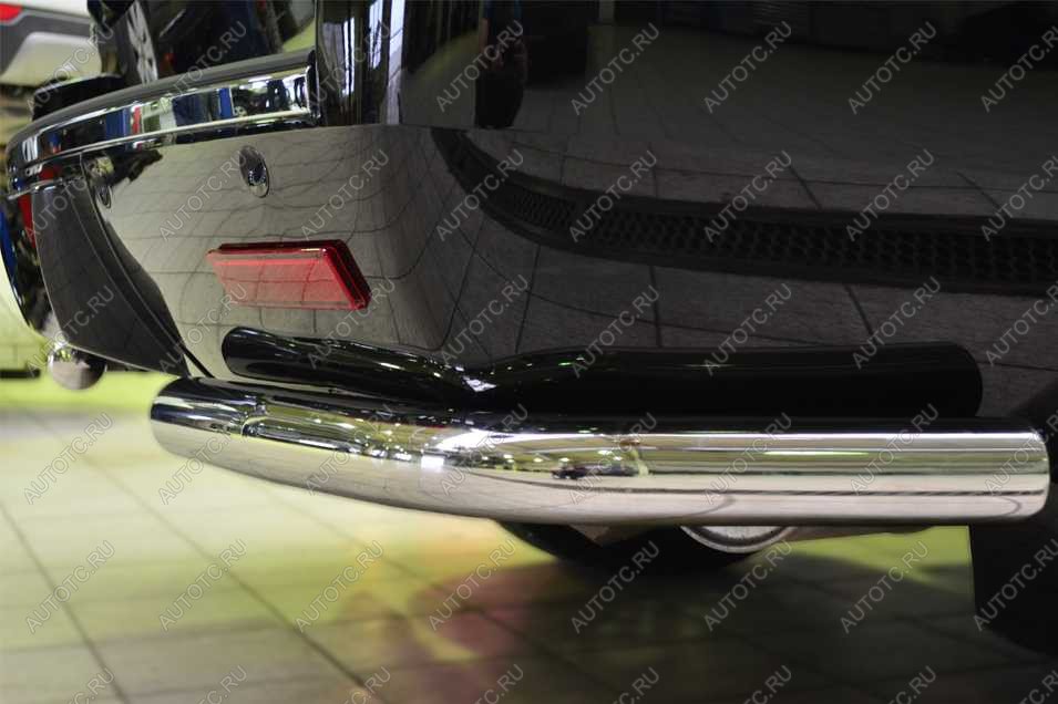 13 999 р. Защита заднего бампера уголки d57 (секции) Slitkoff  Toyota Land Cruiser  200 (2015-2021) 2-ой рестайлинг (нержавейка полированная)  с доставкой в г. Майкоп