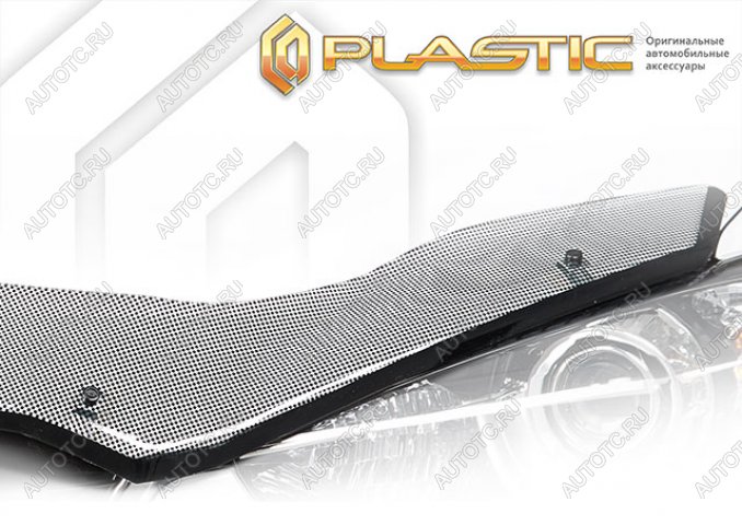 3 199 р. Дефлектор капота (exclusive) Шелкография черная CA Plastic на Kaiyi X7 I поколение, джип/suv 5 дв. 2024 - н.в.  с доставкой в г. Майкоп