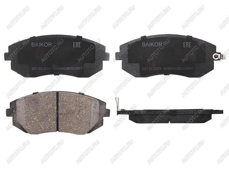 1 159 р. Колодки тормозные перед SUBARU IMPREZA GR 07- FORESTER SH 07- BAIKOR BKBR0038  с доставкой в г. Майкоп