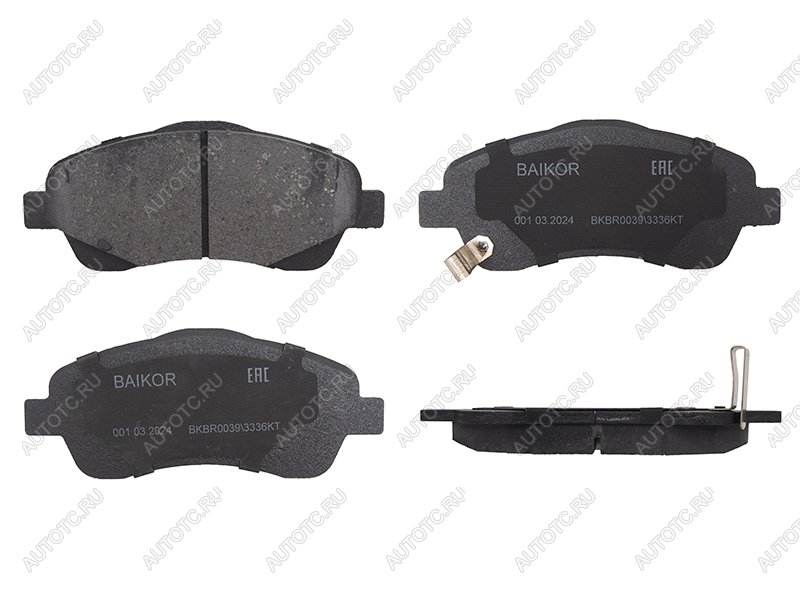 1 129 р. Колодки тормозные перед TOYOTA AVENSIS 03- BAIKOR BKBR0039  с доставкой в г. Майкоп
