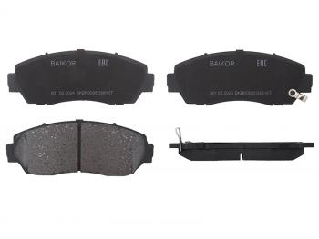 1 169 р. Колодки тормозные перед HONDA CR-V RЕ4HAVAL Fx7 18-CHERY TIGGO 8 PRO MAX 22- BAIKOR BKBR0085  с доставкой в г. Майкоп. Увеличить фотографию 1