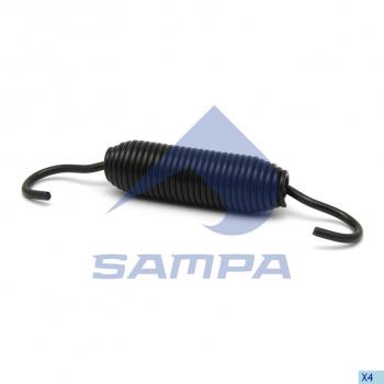 95 р. Пружина MERITOR трещотки возвратная короткая (145х22.5х2.65мм) SAMPA SAMPA 117.001  с доставкой в г. Майкоп. Увеличить фотографию 1