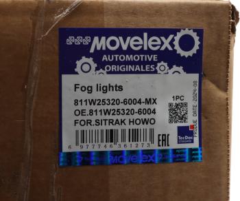 6 799 р. Фара противотуманная SITRAK HOWO T5G правая MOVELEX MOVELEX 811w253206004-mx  с доставкой в г. Майкоп. Увеличить фотографию 6