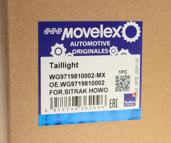1 399 р. Фонарь задний SITRAK HOWO правый MOVELEX MOVELEX wg9719810002-mx  с доставкой в г. Майкоп. Увеличить фотографию 4
