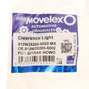 1 499 р. Фонарь габаритный SITRAK HOWO правый передний MOVELEX MOVELEX 812w252606002-mx  с доставкой в г. Майкоп. Увеличить фотографию 5
