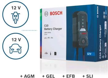 7 749 р. Устройство зарядное 12V 3.5A 120Ач 220V С10 BOSCH BOSCH 0189911010  с доставкой в г. Майкоп. Увеличить фотографию 2