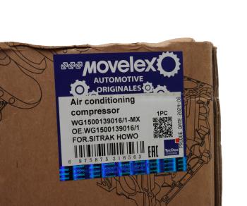 17 299 р. Компрессор SITRAK HOWO кондиционера MOVELEX MOVELEX wg15001390161-mx  с доставкой в г. Майкоп. Увеличить фотографию 8