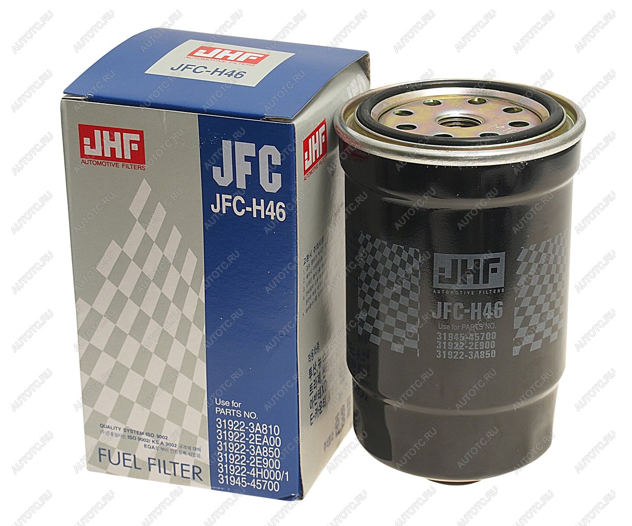 1 339 р. Фильтр топливный HYUNDAI HD65,78,County дв.D4DD ЕВРО-3 (под датчик) (JFC-H46) JHF JHF 31945-45700  с доставкой в г. Майкоп