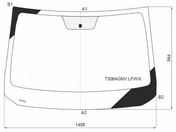 7 299 р. Стекло лобовое RENAULT DUSTER 21- XYG 7306AGNV LFW/X  с доставкой в г. Майкоп. Увеличить фотографию 1