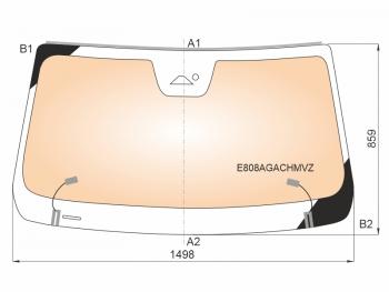 28 949 р. Стекло лобовое (Обогрев полный Камера Датчик дождя Молдинг) Geely Monjaro 22- FUYAO E808AGACHMVZ  с доставкой в г. Майкоп. Увеличить фотографию 1