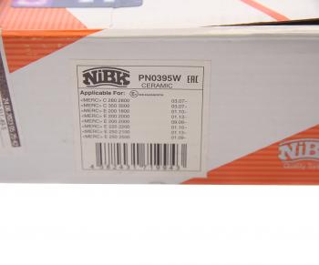 5 749 р. Колодки тормозные MERCEDES C (W204,S204),E (W212,S212,A207) передние (4шт.) NIBK NIBK pn0395w NIBK pn0395w  с доставкой в г. Майкоп. Увеличить фотографию 3