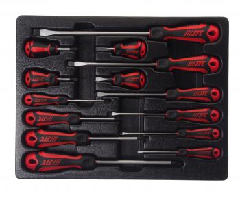 6 499 р. Набор отверток 14 предметов JTC JTC TOOLS CO., LTD jtc-7690  с доставкой в г. Майкоп. Увеличить фотографию 1