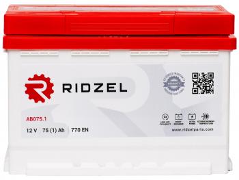 9 299 р. Аккумулятор RIDZEL 75Ач RIDZEL 6ст75(1) ab075.1  с доставкой в г. Майкоп. Увеличить фотографию 1