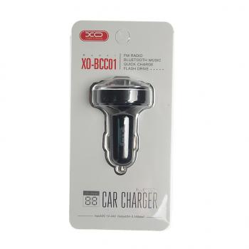 1 379 р. Устройство зарядное в прикуриватель с трансмиттером (bluetooth,hands free) черное XO XO bcc01 black  с доставкой в г. Майкоп. Увеличить фотографию 3