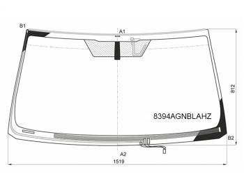 8 199 р. Стекло лобовое (Обогрев щеток Антенна Молдинг) Toyota Land Cruiser Prado (J150) 09-17 FUYAO 8394AGNBLAHZ  с доставкой в г. Майкоп. Увеличить фотографию 1