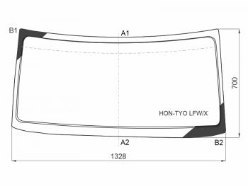 10 649 р. Стекло лобовое Honda N-BOX 11-15 XYG HON-TYO LFW/X  с доставкой в г. Майкоп. Увеличить фотографию 1