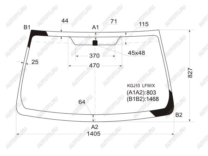 12 649 р. Стекло лобовое Toyota iQ 08-16 XYG KGJ10 LFW/X  с доставкой в г. Майкоп