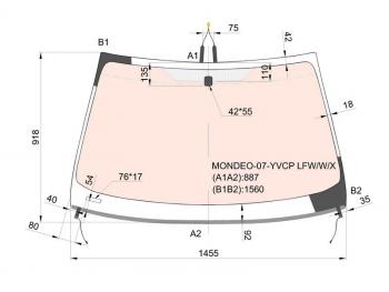 16 399 р. Стекло лобовое (Обогрев полный Молдинг) Ford Mondeo 07-15 XYG MONDEO-07-YVCP LFW/W/X  с доставкой в г. Майкоп. Увеличить фотографию 1