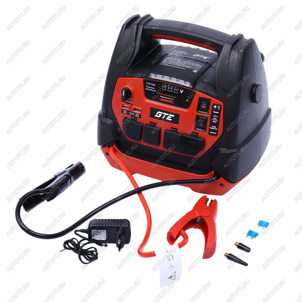 23 999 р. Устройство пусковое 12-15V 1250А 18000мАч (power bank) инвертор с компрессором GTE GTE gte-p204  с доставкой в г. Майкоп