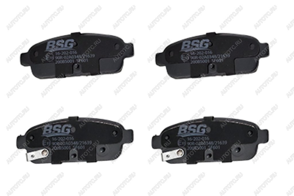 1 349 р. Колодки тормозные CHEVROLET Cruze (09-),Orlando (10-) задние (4шт.) BSG BSG bsg65200019  с доставкой в г. Майкоп
